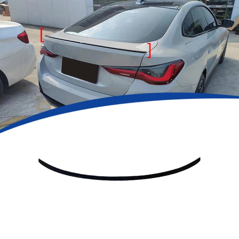 Adequado para BMW/2022-2024 Nova série 4 portas (G26) Instalação de pasta de asa traseira estilo Yaoye, estoque pronto
