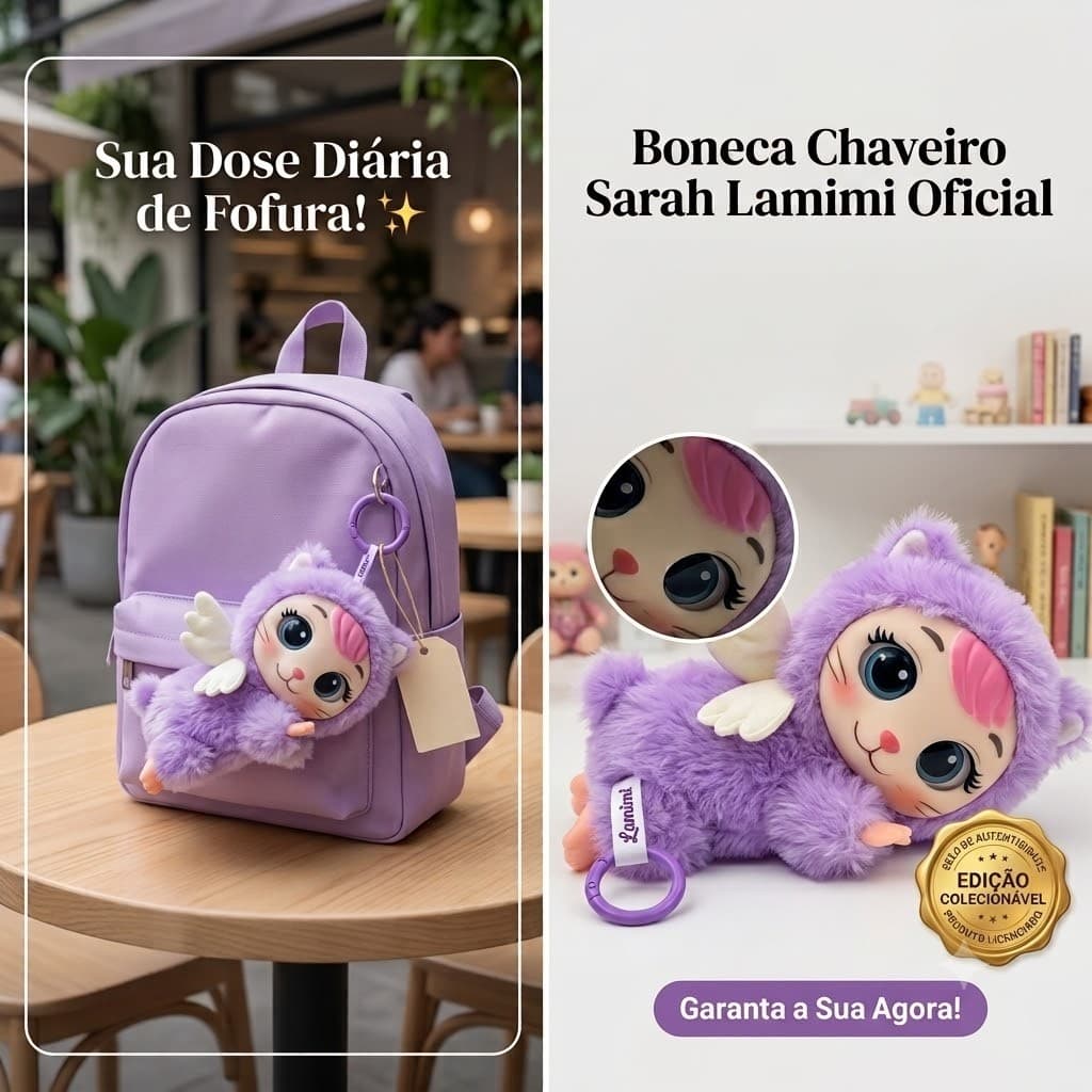 Boneca Chaveiro Sarah Lamimi Oficial
