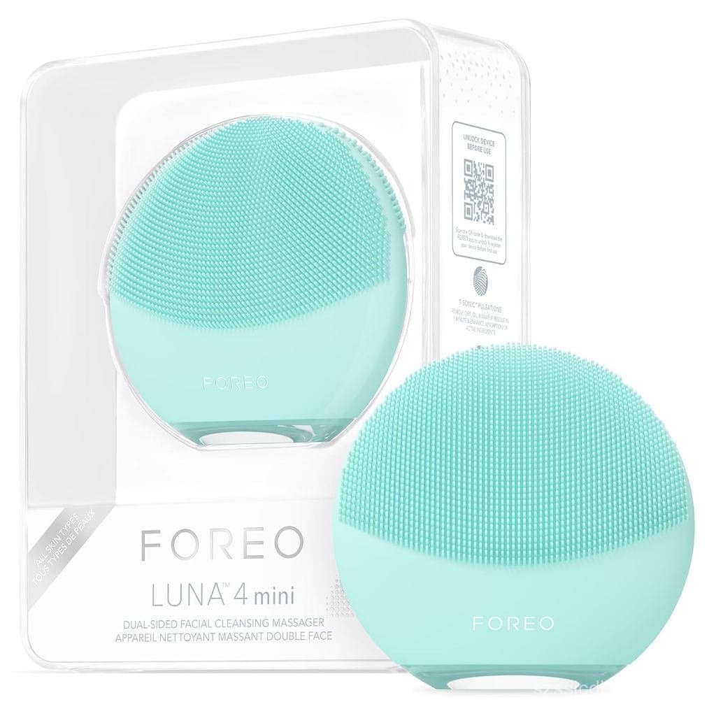 FOREO LUNA 4 mini Escova de Limpeza Facial e Massageador Facial - Cuidados Faciais Premium - Melhora a Absorção de Produ