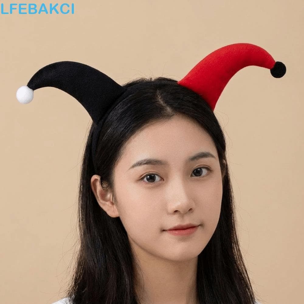 Lpebakci Palhaço Bandana , Estilo Colorido De Pelúcia Cosplay Hairbands , Acessórios De Cabelo Flexível Engraçado Headwe