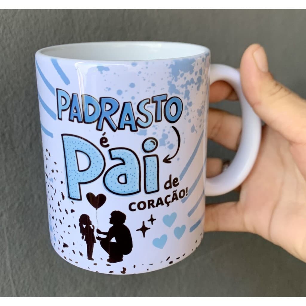 Caneca personalizada - Padrasto é pai de coração