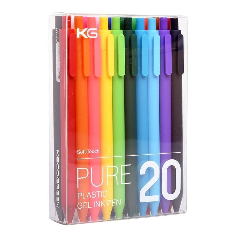 Caneta De Sinalização KACO 20 Cores Canetas 0.5 Mm ABS Plástico Comprimento De Escrita 400 M