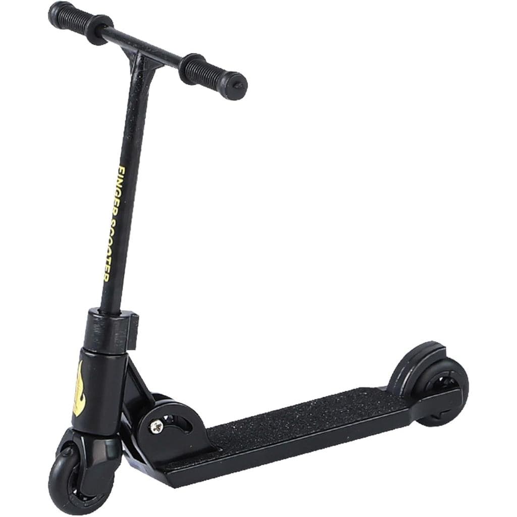 Patinete de Dedo com Freio, Patinete de Acrobacias com Design de Cabeça em T Preta, Freestyle Pro 360 °   Mini Patinete