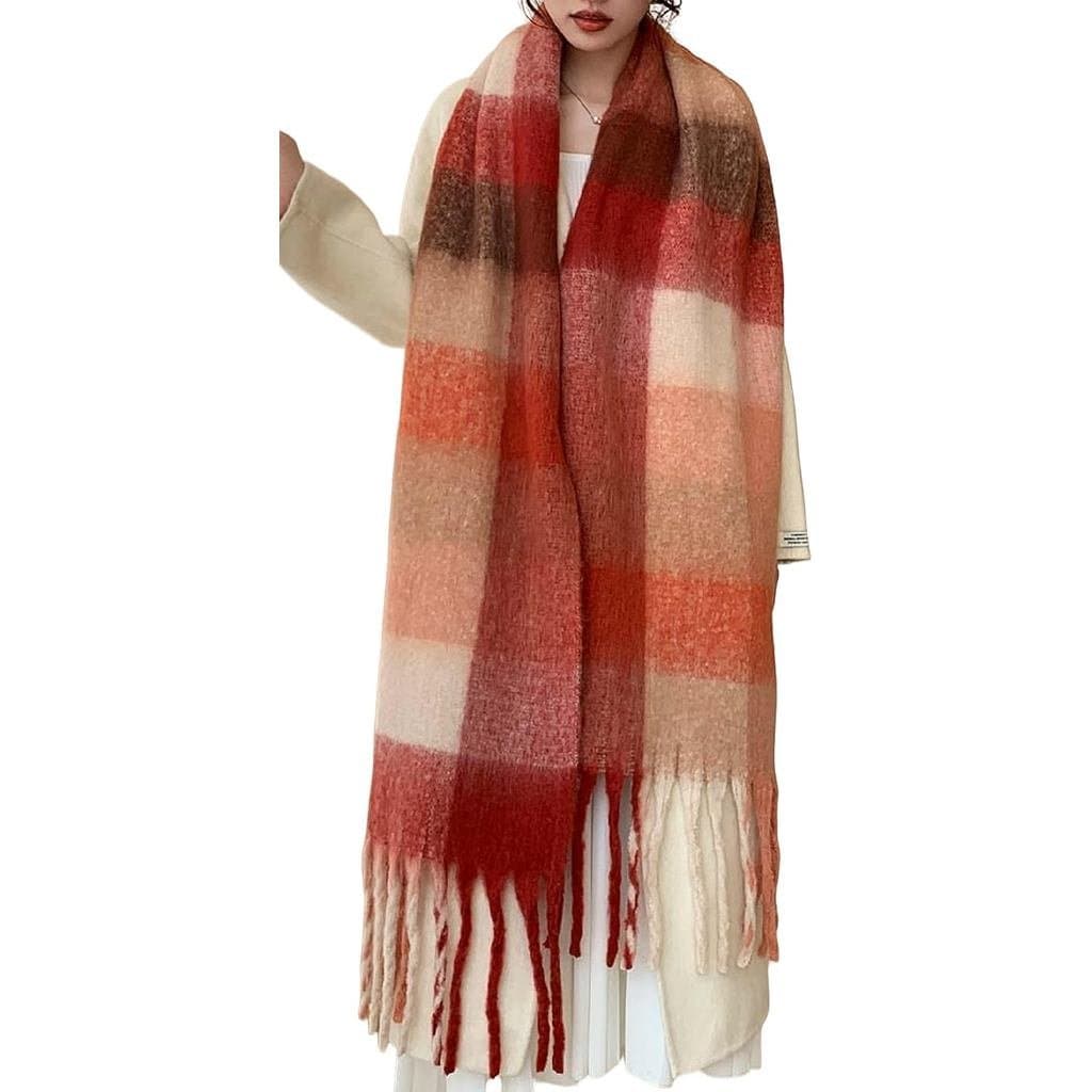 Wander Agio Cachecol de Inverno Feminino Quente, Xale Longo, Cachecóis Grandes para Clima Frio, Cachecóis Grossos Tipo C