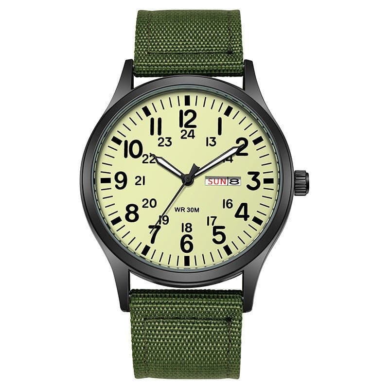 2026 Novo Estilo TPW Moda Relógio Masculino Nylon Quartzo Relógio Luminoso Tecido Calendário Exibição Semanal