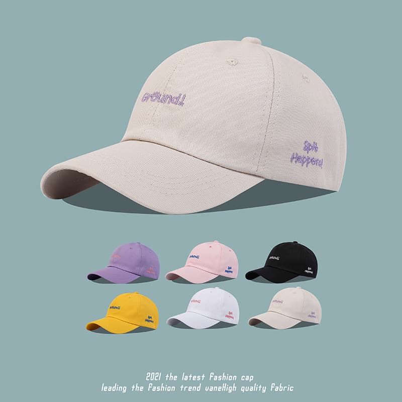 Feminino primavera outono estilo japonês macio topo bordado ins Street Wear chapéu