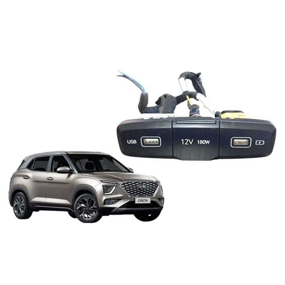 Central Usb Tomada 12v Creta 2022/2024