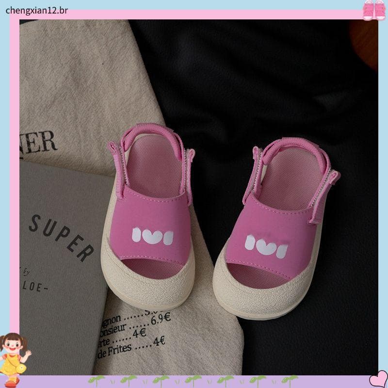 Crianças sandálias de verão novo estilo meninos meninas esportes sapatos de praia Baotou antiderrapante Velcro bebê à pr