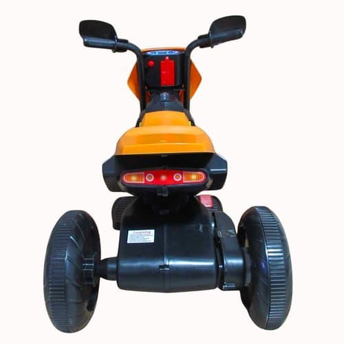 Moto Eletrica Infantil Cross Luz Led Design Moderno Laranja Diversao Segura