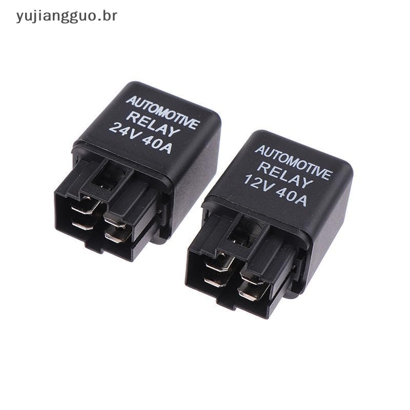 # Novo 1 Peça Relé De Carro 12V 24V 40A 40 AMP Automotivo Van Barco Bicicleta 4 Pinos SPST Alarme Peças De Reposição Aut