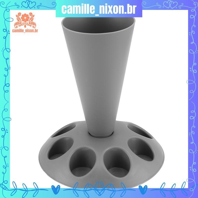 [camille_nixon.br] Suporte Para Saco De Confeitar Ferramenta De Pastelaria Decoração De Bolo Com Bicos De 8 Slots , De P