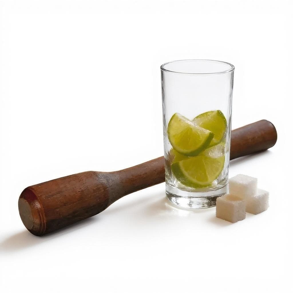 Socador de Caipirinha de Madeira 19cm - Utensílio para Preparar Drinks e Coquetéis