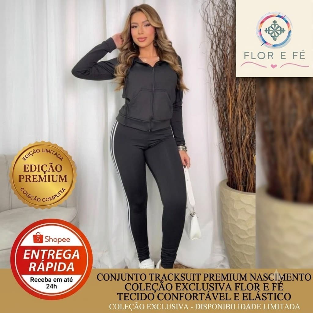Conjunto Flanelado Inverno Legging Blusa de Frio