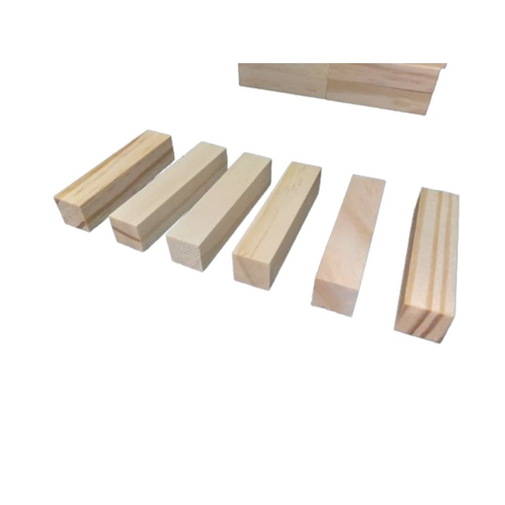 Kit 90 Ripinhas De Madeira Pinus Para Artesanato 7 X 1,5 x 1,5  Cm