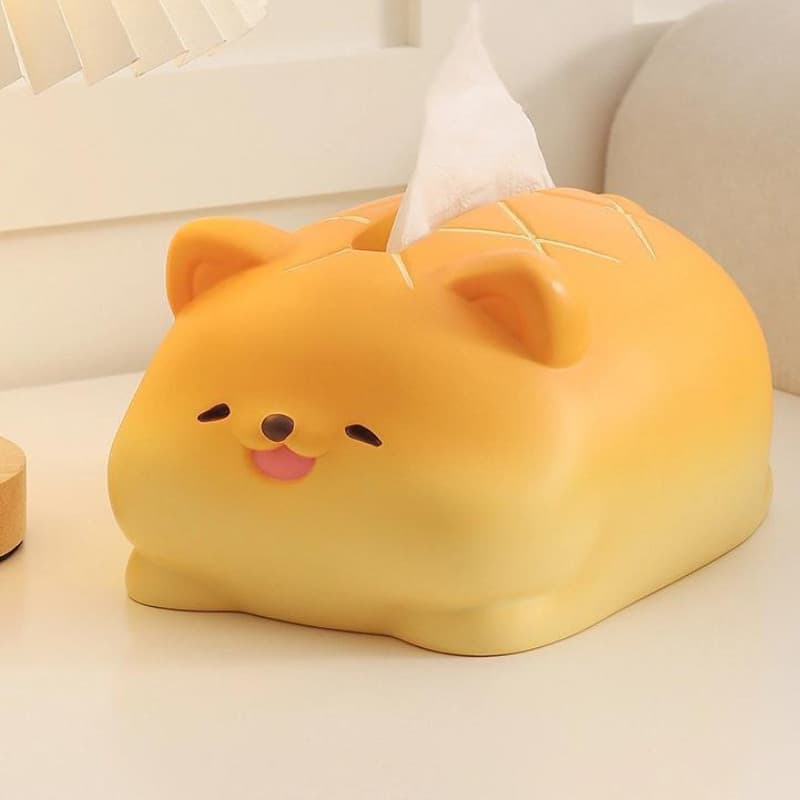 Ins estilo criativo saco de abacaxi filhote de cachorro caixa de tecido de alto valor sala de estar mesa de café caixa d
