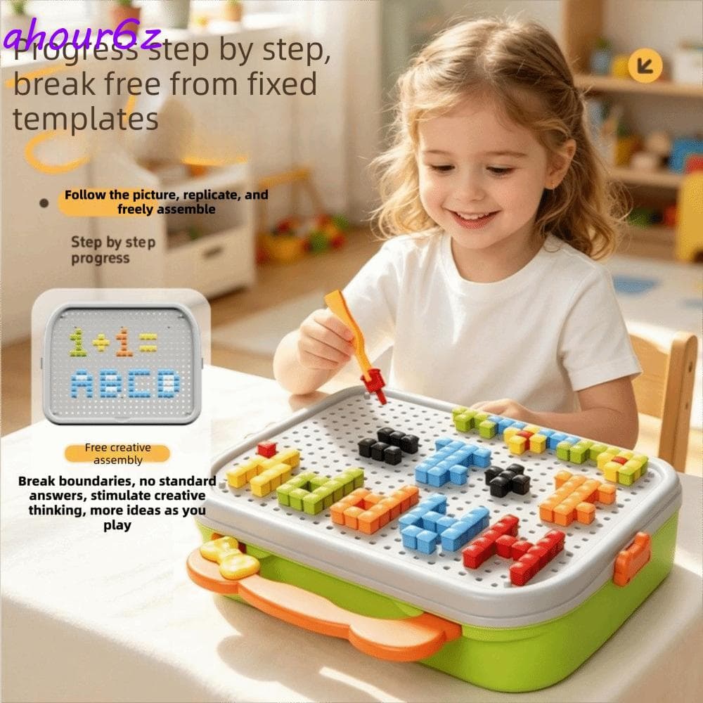 Brinquedo De Quebra-Cabeça 3D AHOURZ , Treinamento De Concentração , Habilidades Criativas , De Unhas De Cogumelo , Moto