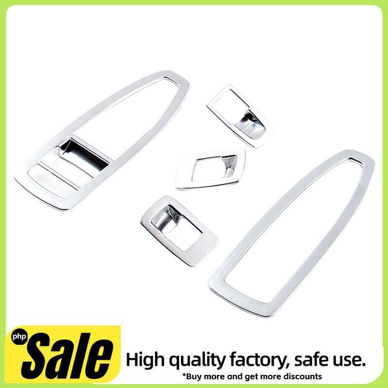 5 Pçs ABS Fosco Prata Cromo Porta E Janela Interruptor De Controle Painel Capa Para 3 GT X1 X2 1 3 4 Série F48 F20 F30 F