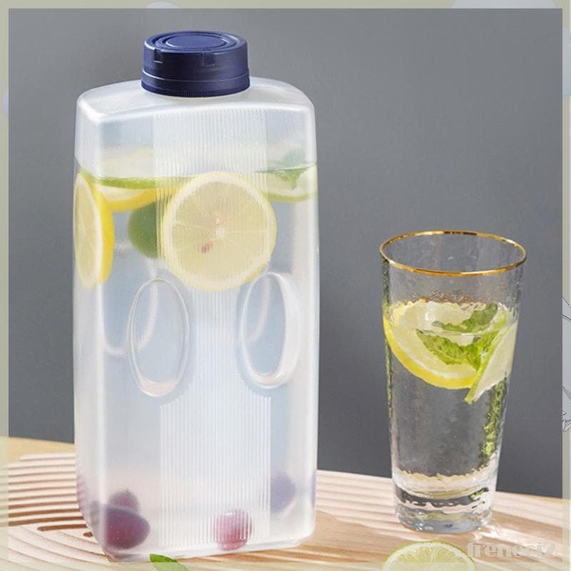 [Freneci2] Jarra De Água 2L Design Japonês Jarro De Plástico PP Com Tampa Para Geladeira , Fermentação Fria , Chá , Café