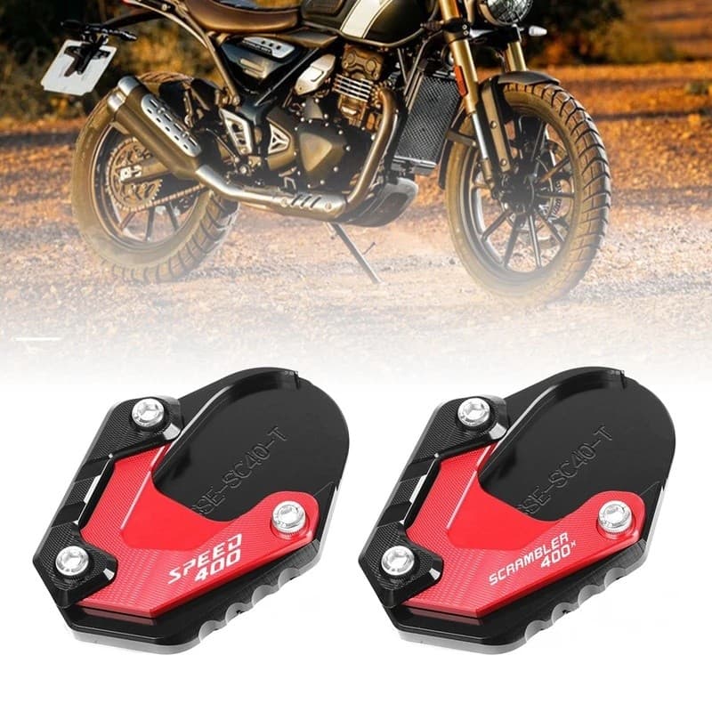 Placa De Extensão Do Suporte Lateral Pé Para Triumph Speed 400 Scrambler 400X Speed400 Scrambler400X Scrambler400 X 2024