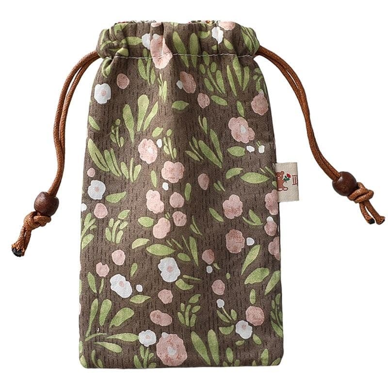 Nova cor 20cm 22cm saco do telefone móvel feminino tecido de algodão pequeno Floral tela grande Huawei saco do telefone
