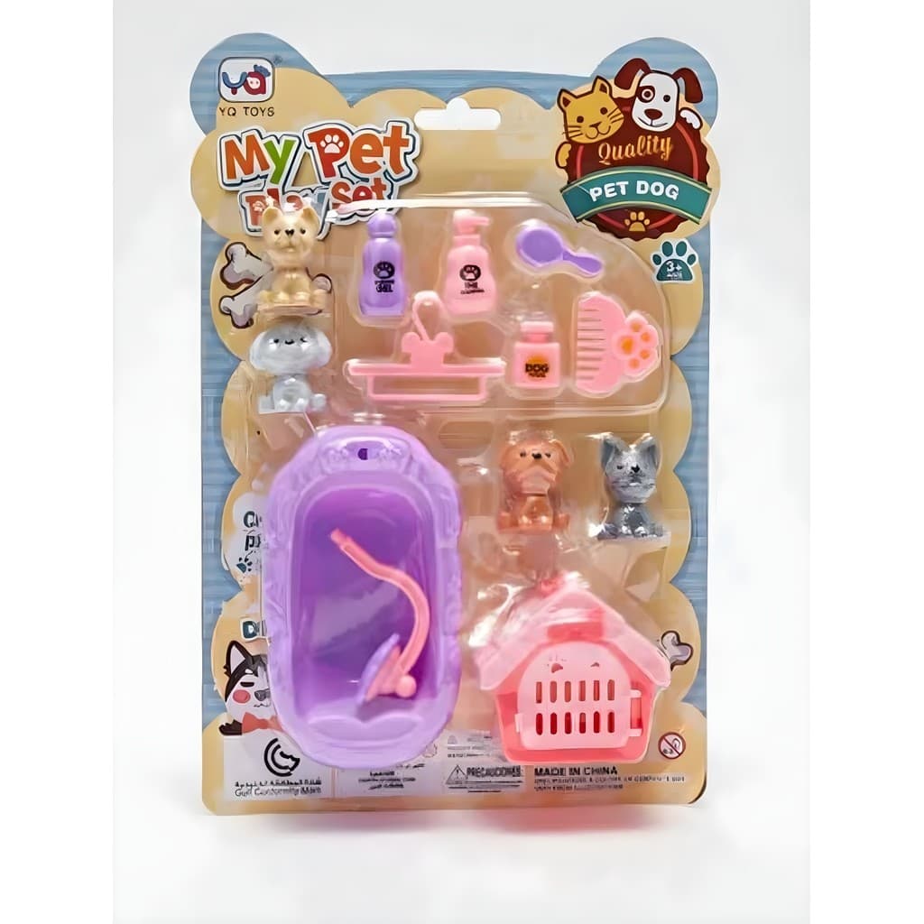 BRINQUEDO PET CACHORRINHOS + CAMINHA + CASINHA + ACESSÓRIOS