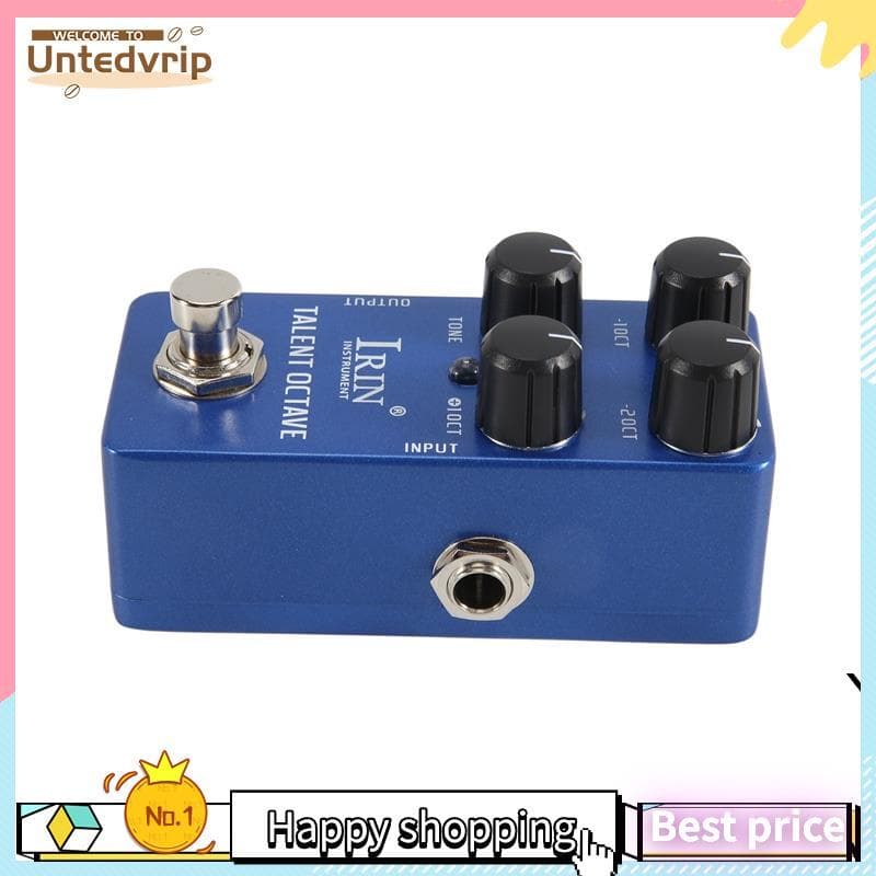 - 19 Talent Oitava Pedal De Efeito De Guitarra 3 Efeitos Sonoros Separados Pedais True Bypass Acessórios