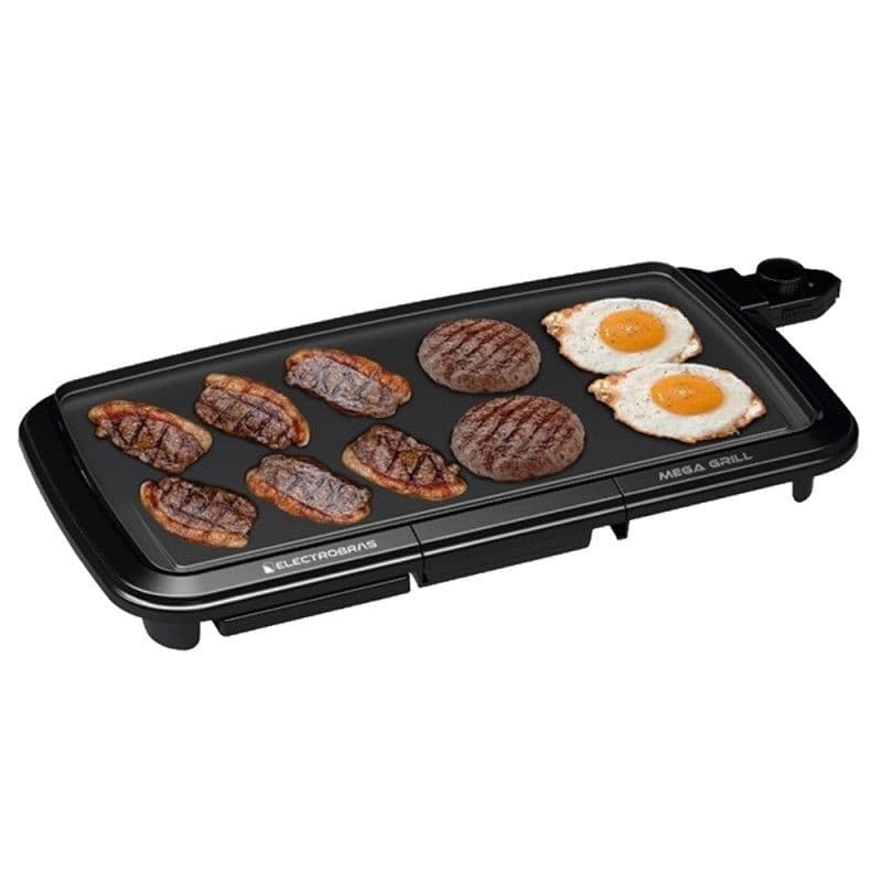 Grill Elétrico 1800W 220V Antiaderente Temperatura Ajustável Churrasqueira Elétrica Bancada 110V 220V - 52cm