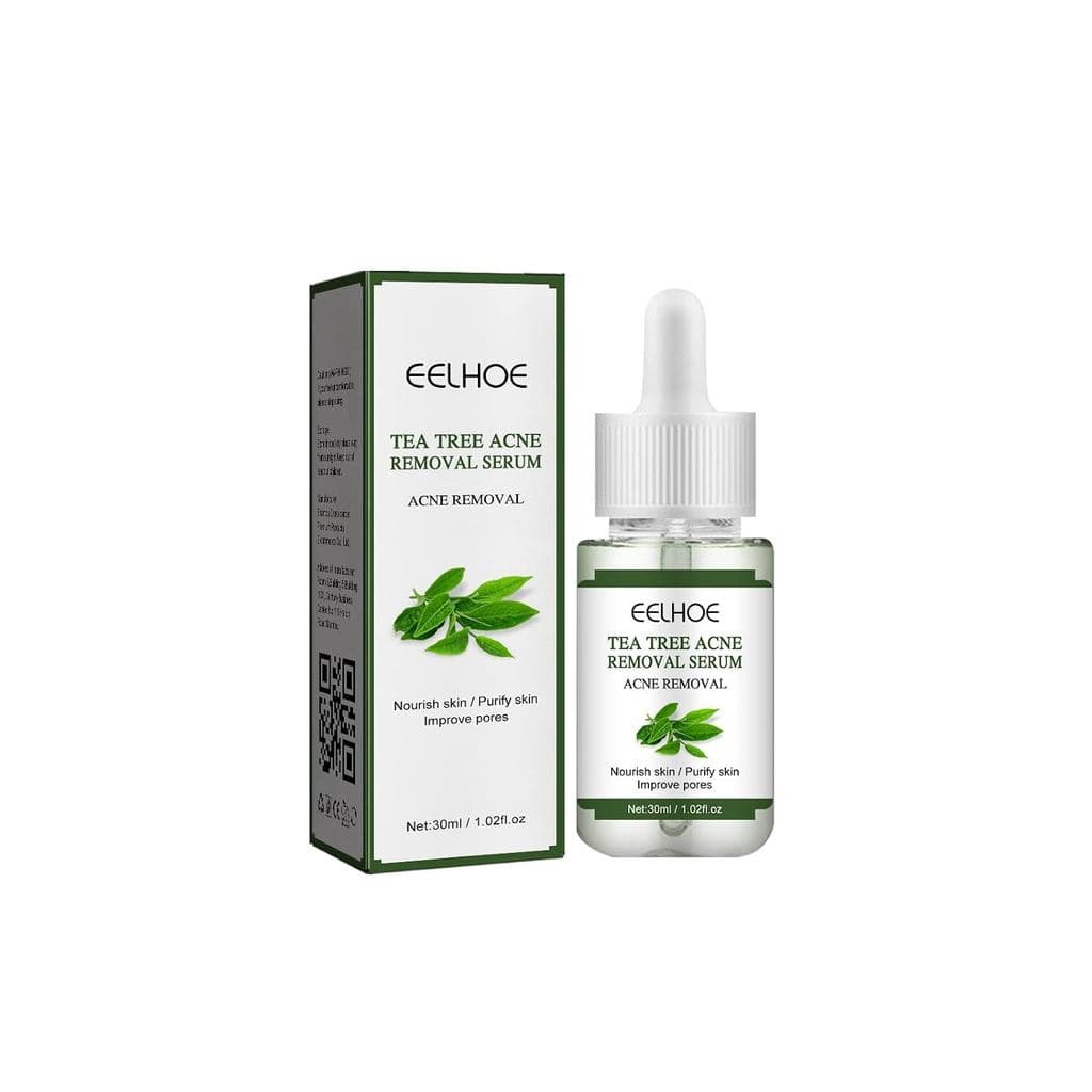Sérum Facial para Controle de Acne com Óleo de Melaleuca e Extrato de Portulaca, Ajuda a Reduzir Acne e Acalma a Pele, S