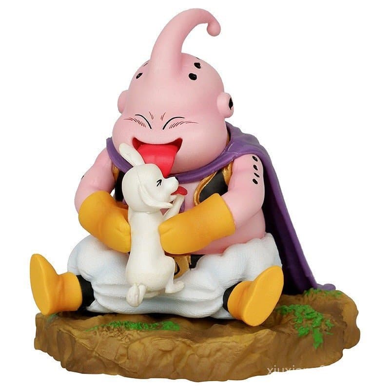 Figurinha de PVC do Majin Buu de 8cm, Versão Q do Anime Dragon Ball Z, Brinquedo, Presente ZJSK