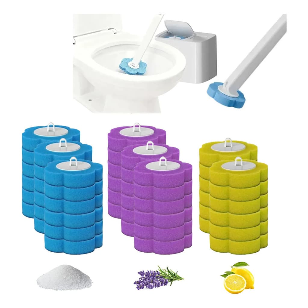 Disposable Toilet Bowl Cleaning Brush 48 Refills