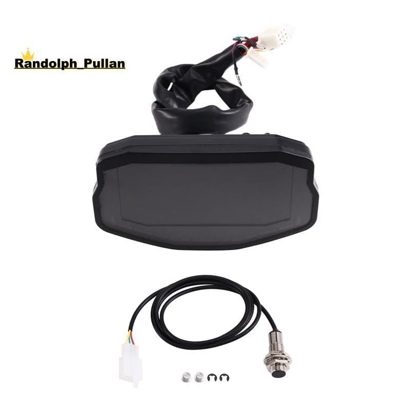 [Concessional H] Universal Motocicleta LCD Digital Velocímetro Tacômetro Odômetro Medidor KM/Unidades MPH