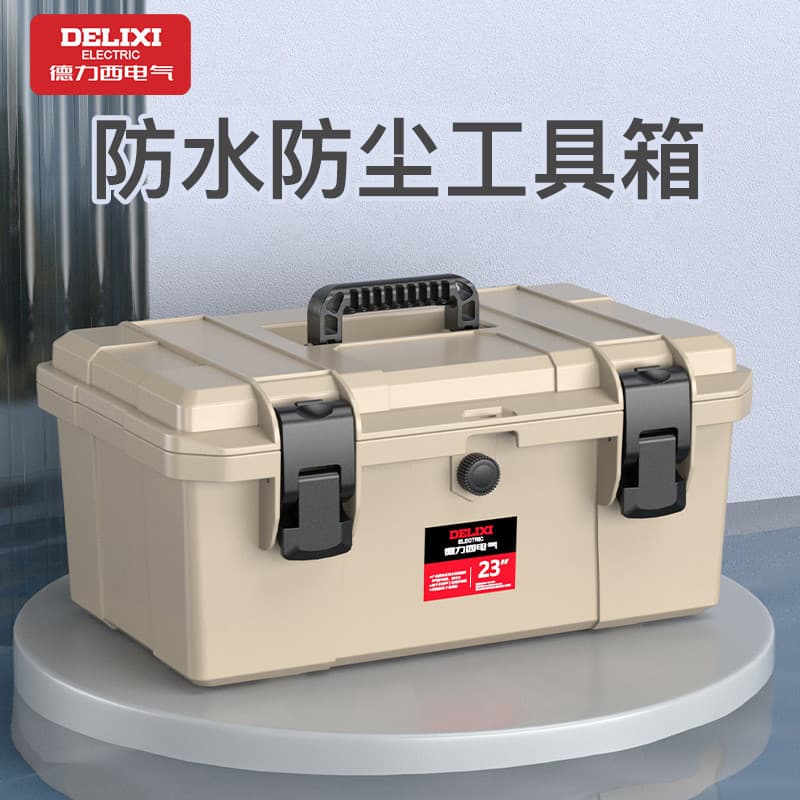 Delixi caixa de ferramentas elétrica Hardware Multi-camada engrossado à prova dwaterproof água eletricista caixa multifu