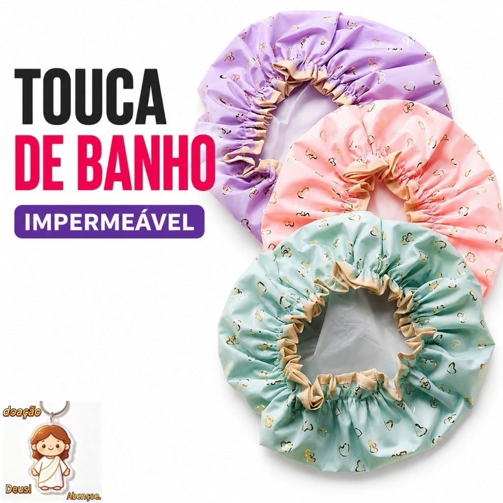 Touca De Cabelo Camada Dupla  A Prova D’água