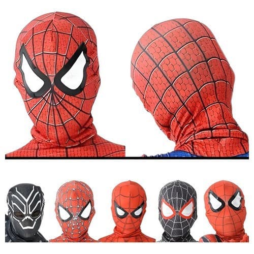 Mascara Homem Aranha Infantil Juvenil Adulto Premium Spandex