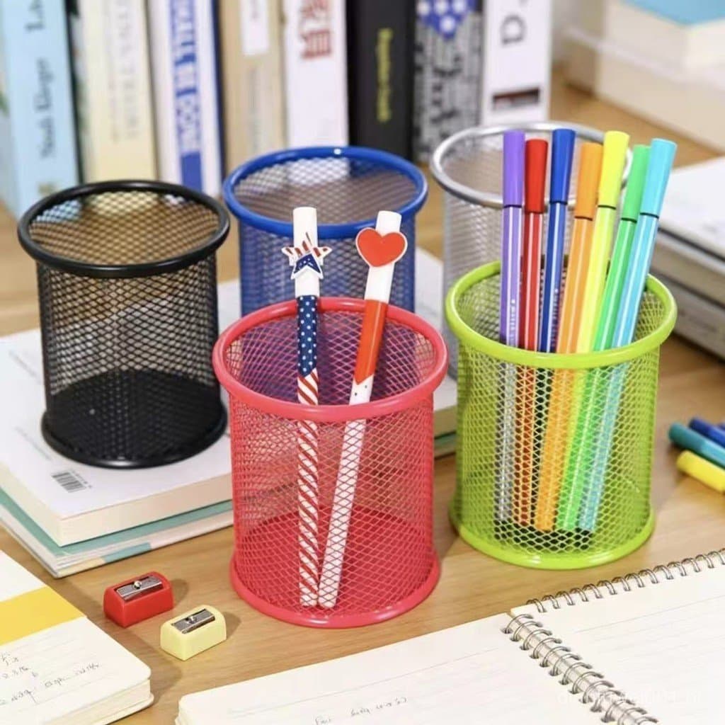 Porta-canetas criativo, vaso de armazenamento de mesa oco, porta-canetas multifuncional simples para estudantes, porta-c