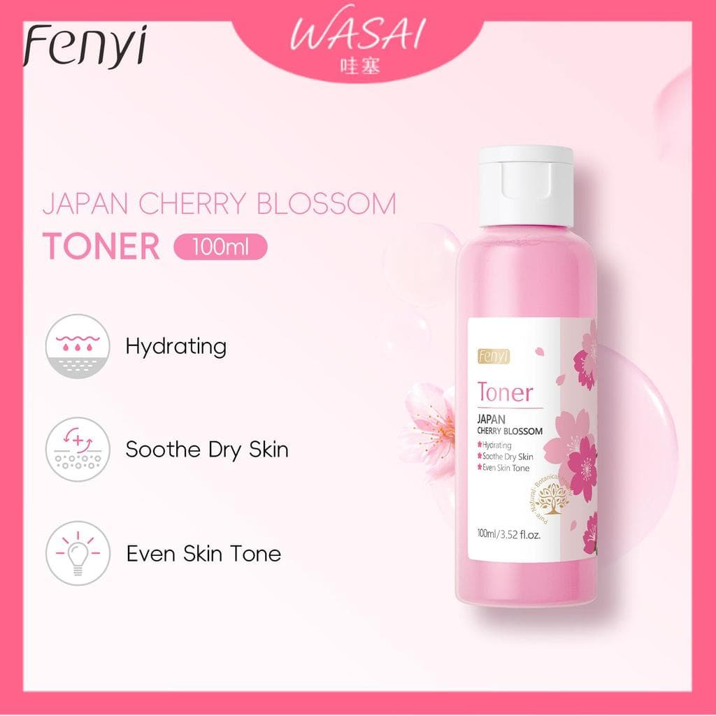 [Venda quente] fenyi fenyi Japonês Flor de Cerejeira Toner Pacote Molhado Água 100ml Hidratante Hidratante Produtos para