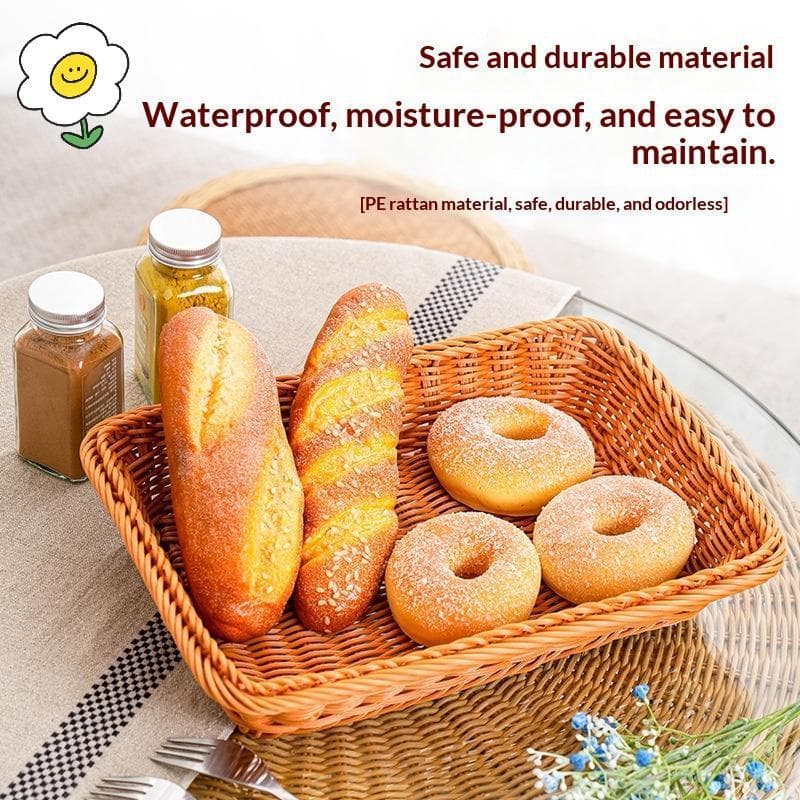 maoting } Cestas De Armazenamento Wier Tecidas À Mão , Seguras Para Alimentos , Caixas De Vime Naturais Cozinha , Despen