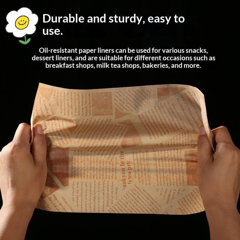 maoting } 50 Folhas De Papel Para Cozimento À Prova D'água , Pergaminho Resistente Ao Calor E De Graxa Fritadeira De Ar