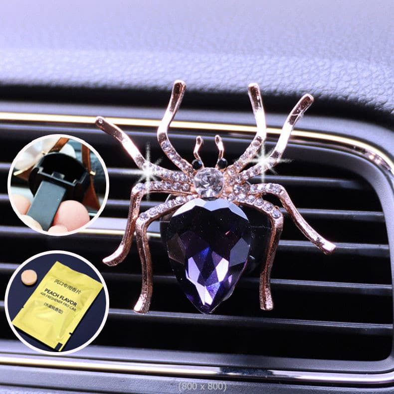 ENVIO RÁPIDO: Clipe de Perfume para Carro em Forma de Aranha, Aromatizador de Ar para Saída de Ar, Desodorizante Fofo pa