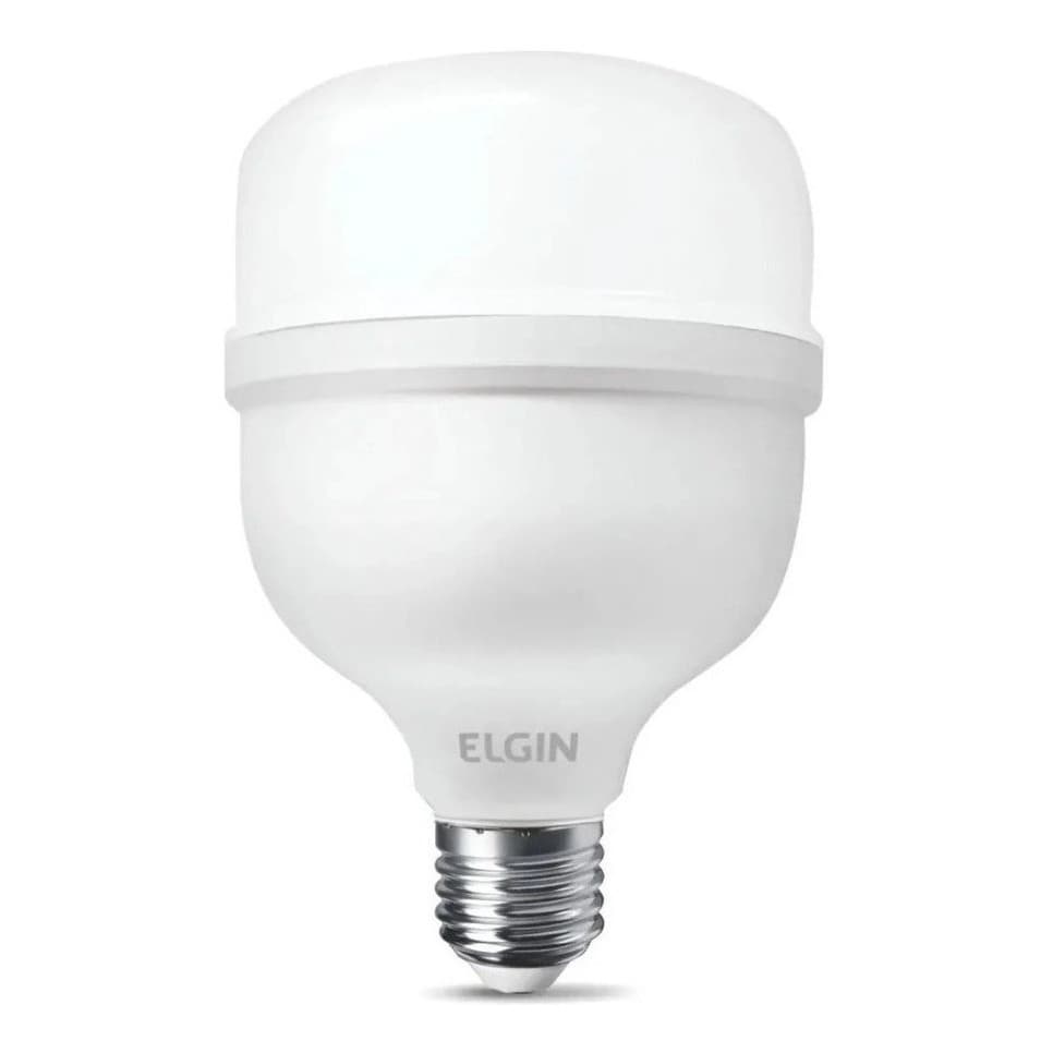 3 Lâmpadas Super Bulbo Potente Led 50w Elgin Branco Frio