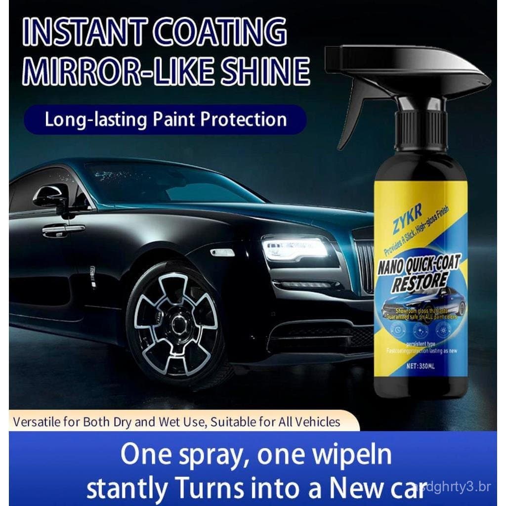 de Revestimento Rápido Nano para Carros ZYKRC, Agente Avançado de Revestimento Rápido para Carros, Efeito Polidor