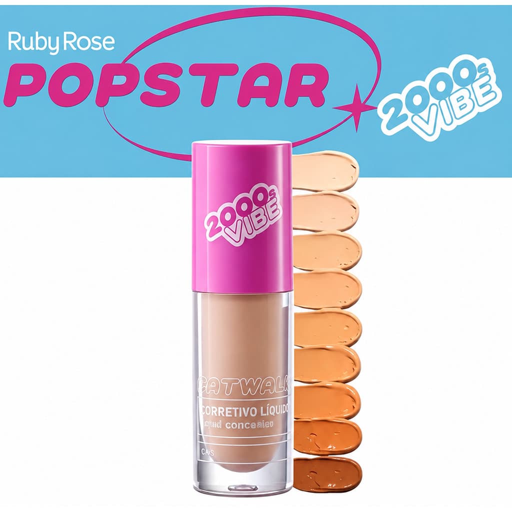 Corretivo Líquido Ruby Rose 2000s Vibe Catwalk Efeito Natural