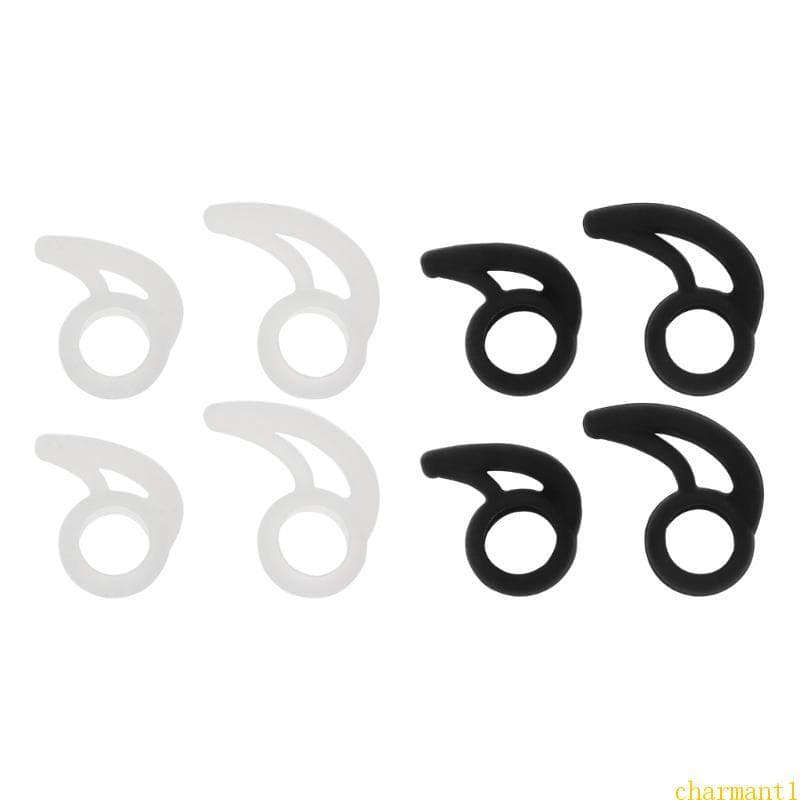 charmant Substituição Dicas Silicone Para Intra-Auriculares Almofadas Gancho Isolamento Ruído A