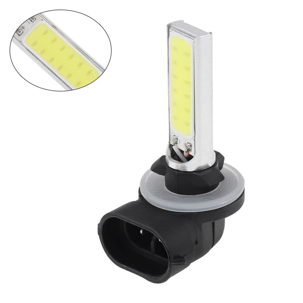 Lâmpada De Neblina LED 12V 2 COB 881 , 6000K Super Branca , Adequada Para Caminhões GM E SUVs