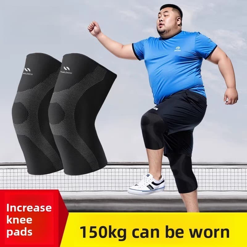 [Estoque Pronto] Atualizar Joelheiras Plus Size 100-150kg Gordura Dedicada Espessada Bainha Elástica Conjunta À Prova De
