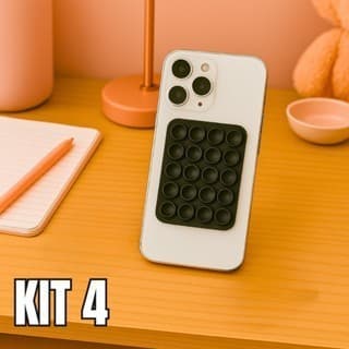 Kit 4 Ventosas de Fixação para Smartphone - Suporte Adesivo