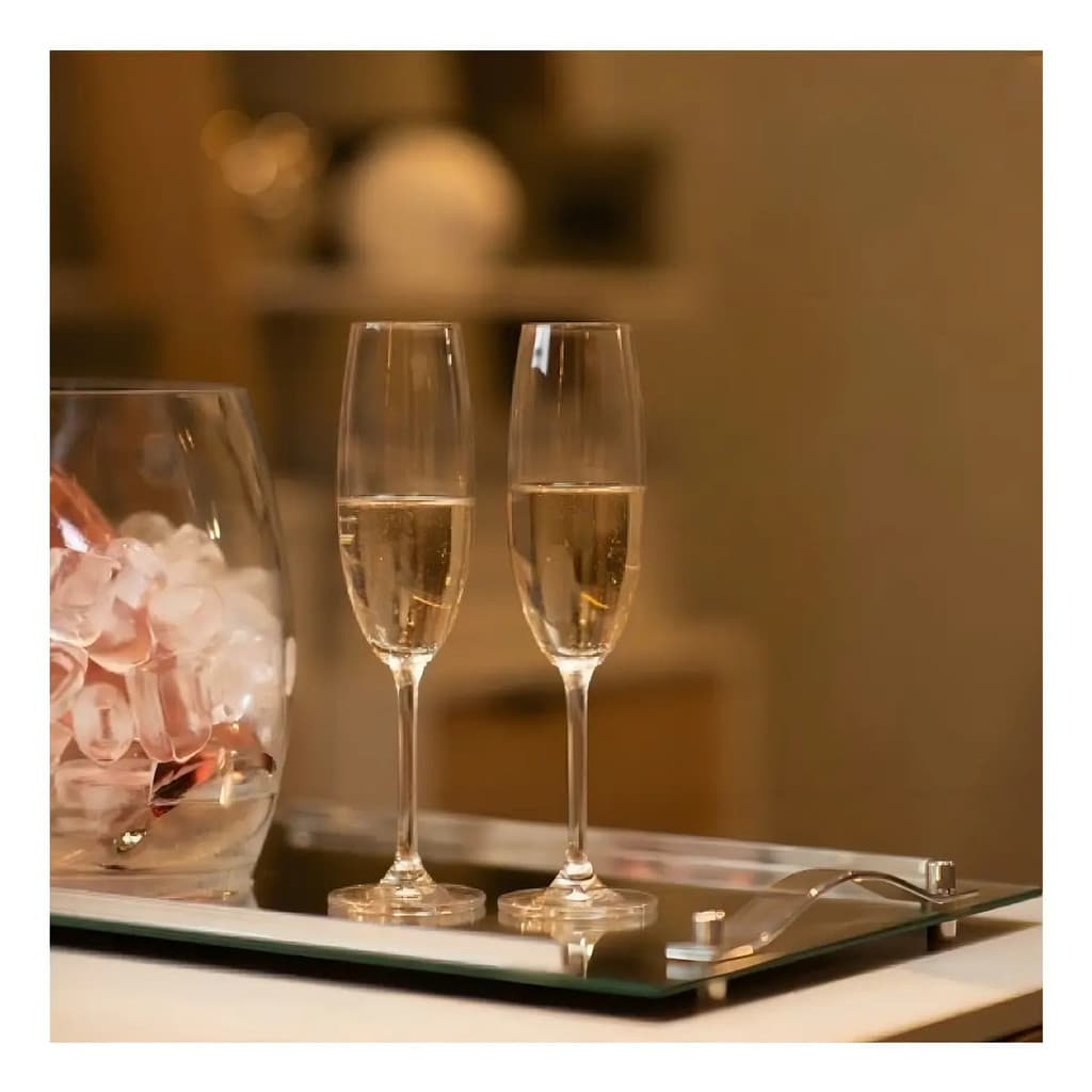 Jogo 6 Taças De Champanhe Gastro 220ml Cristal Bohemia Cristal
