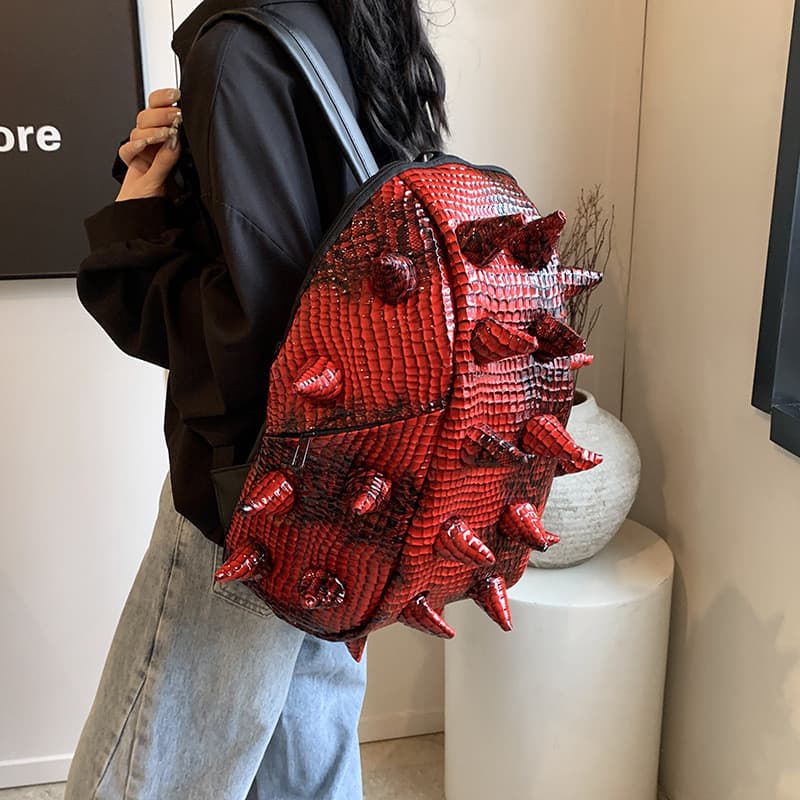 Mochila feminina 2026 novo estilo versão coreana moda única grande capacidade mochila engraçado ouriço Popular saco de e