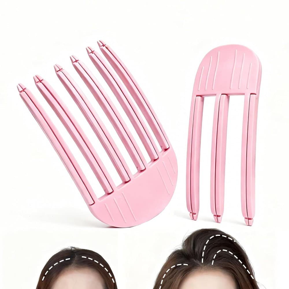 Clipes De Elevação De Raiz De Volume De Cabelo 2 Peças Pente Resistente Ao Calor Ferramenta De Estilo Para Cabelos Lisos