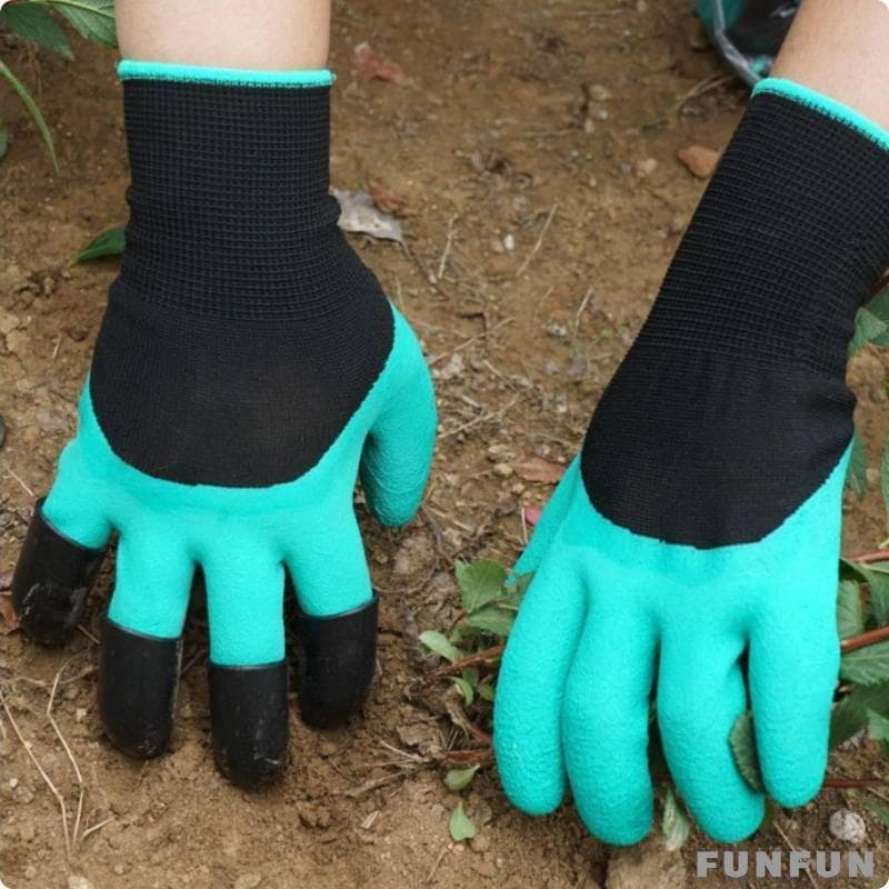 [Funfun] Luvas De Jardinagem Texturizadas Luva De Trabalho Durável À Prova D'água Proteção Espessa Antiderrapante Para P
